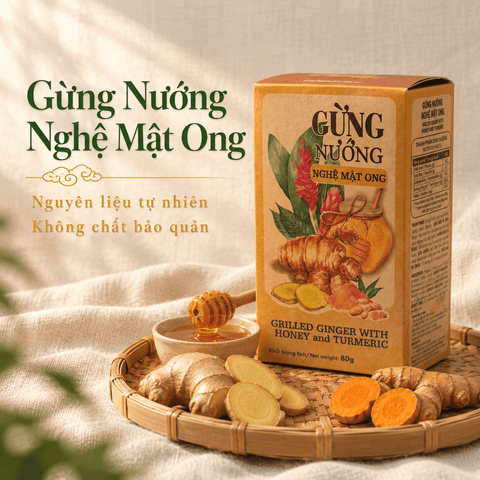 Gừng Nướng Nghệ Mật Ong 80g (110g) 