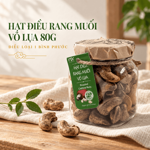  Hạt Điều Vỏ Lụa 80g (100g) _ 340068 
