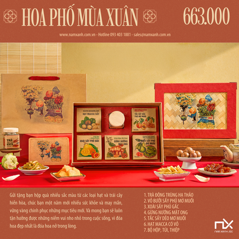  Bộ Hộp Quà Tặng Hoa Phố Mùa Xuân 