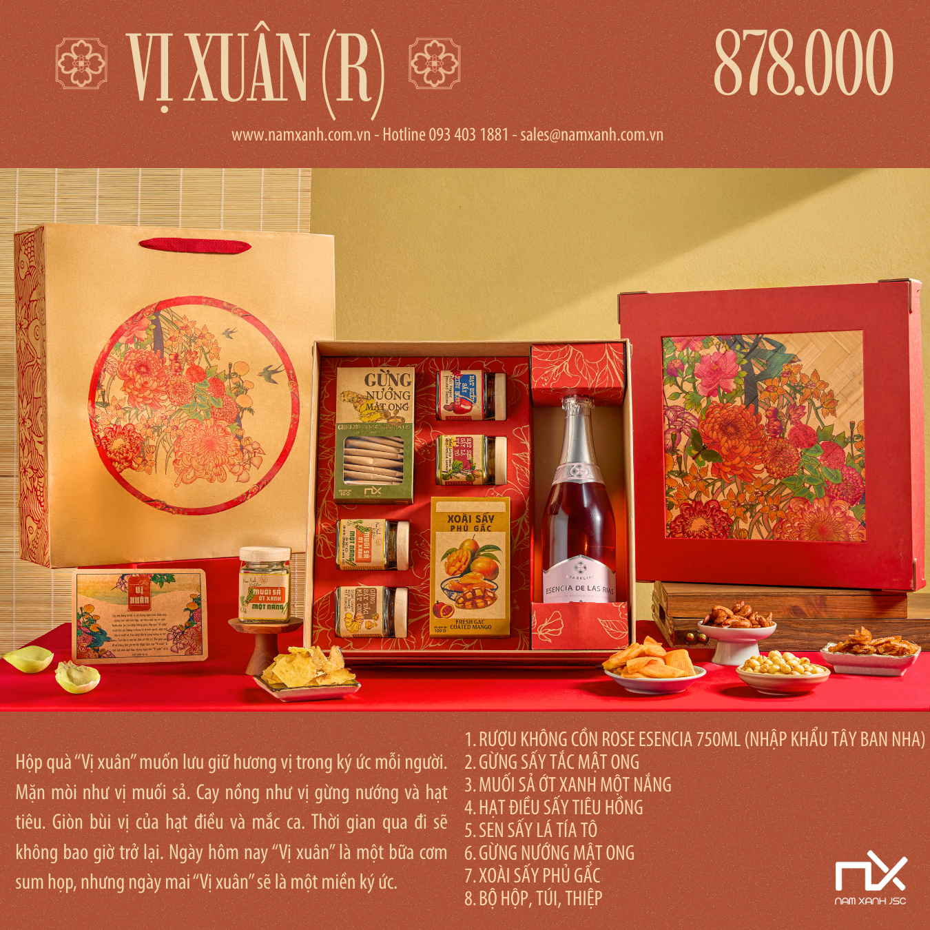  Bộ Hộp Quà Tặng Vị Xuân - R 