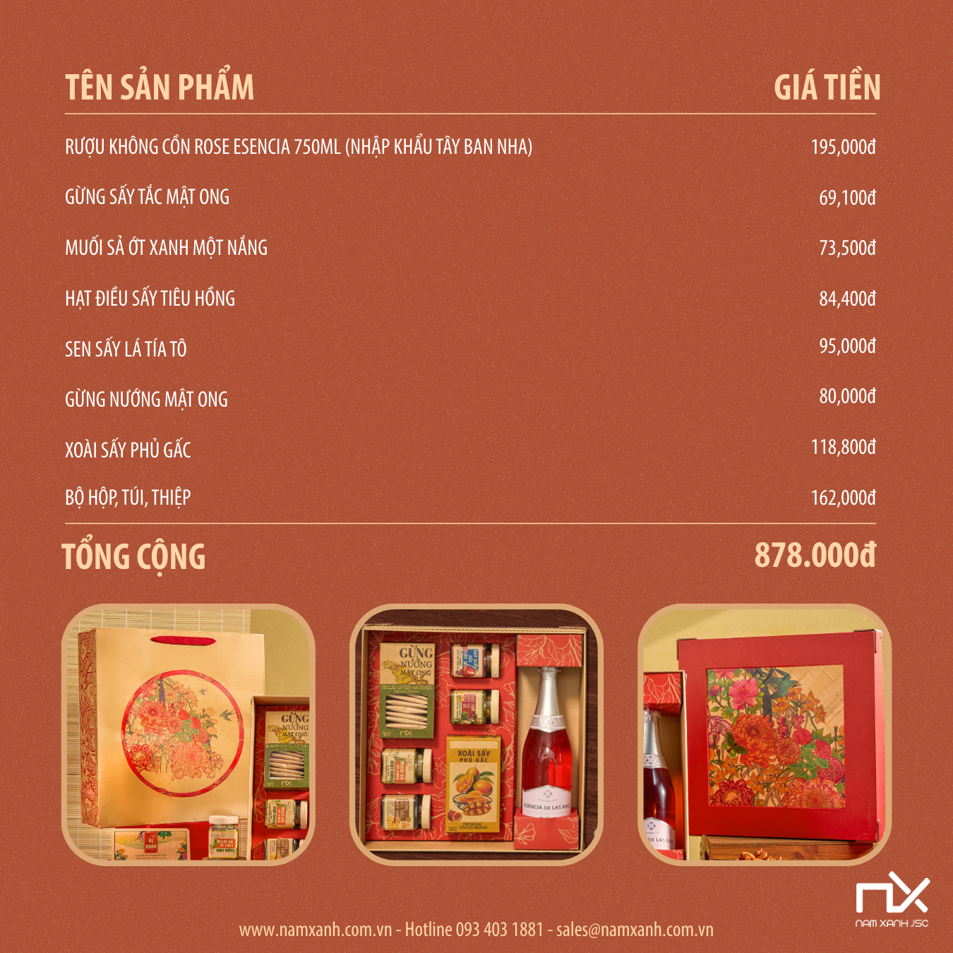  Bộ Hộp Quà Tặng Vị Xuân - R 