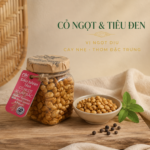  Đậu Nành Tẩm Cỏ Ngọt Vị Cay Bắc 70g (90g) 