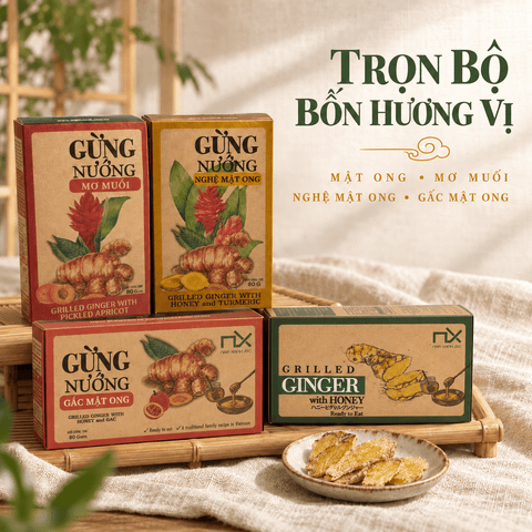  Combo 4 Gừng Nướng Mật Ong 4 Vị 