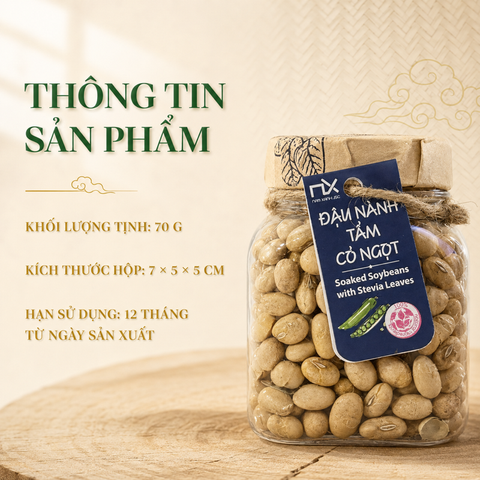  Đậu Nành Tẩm Cỏ Ngọt 70g (90g) _ 340600 
