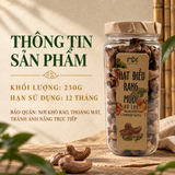  Hạt Điều Rang Muối Vỏ Lụa 250g (300g) 