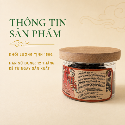  Mận Sấy Mật Hoa Dừa 150g 