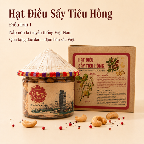 Hạt Điều Sấy Tiêu Hồng 130g (170g) _ Collection 