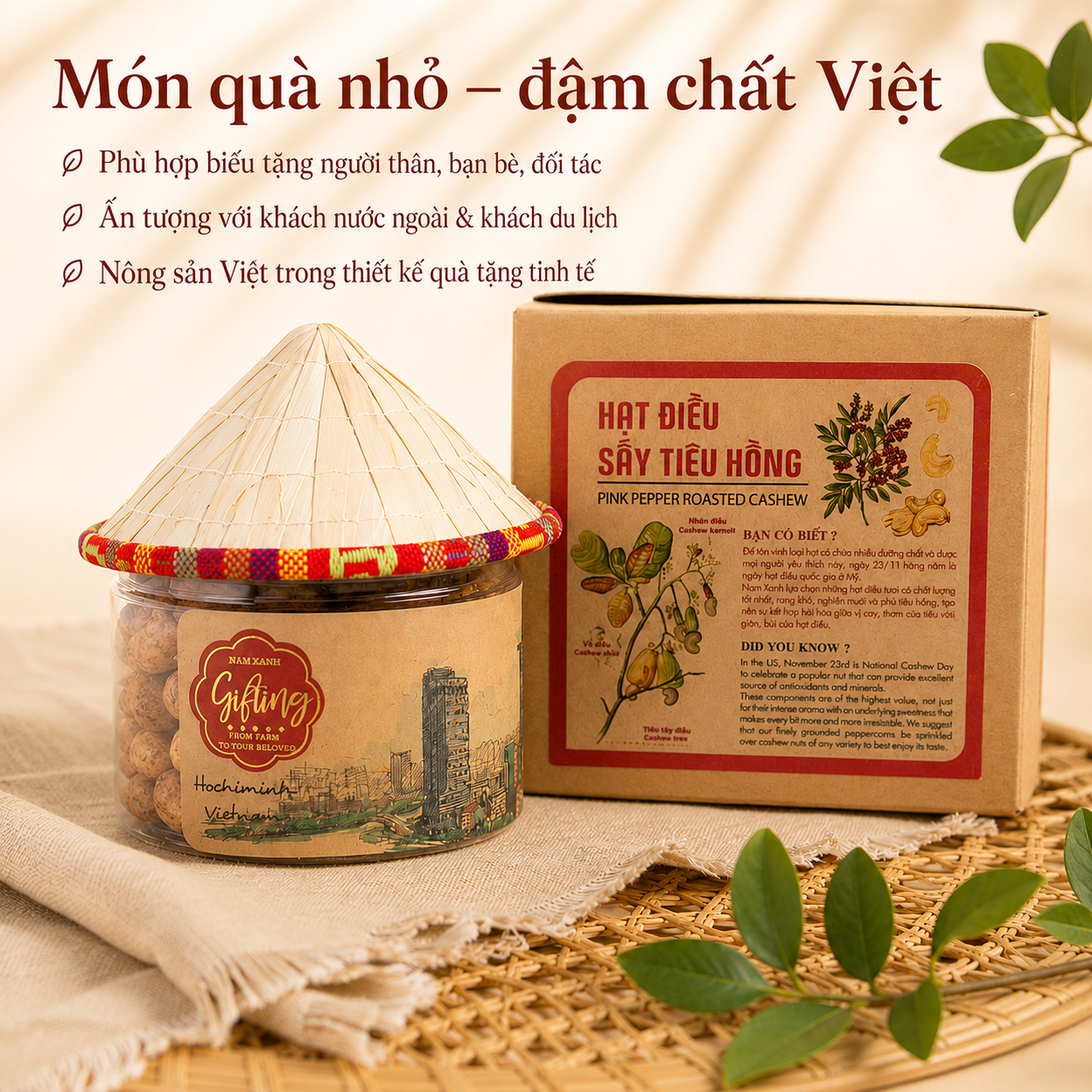  Hạt Điều Sấy Tiêu Hồng 130g (170g) _ Collection 