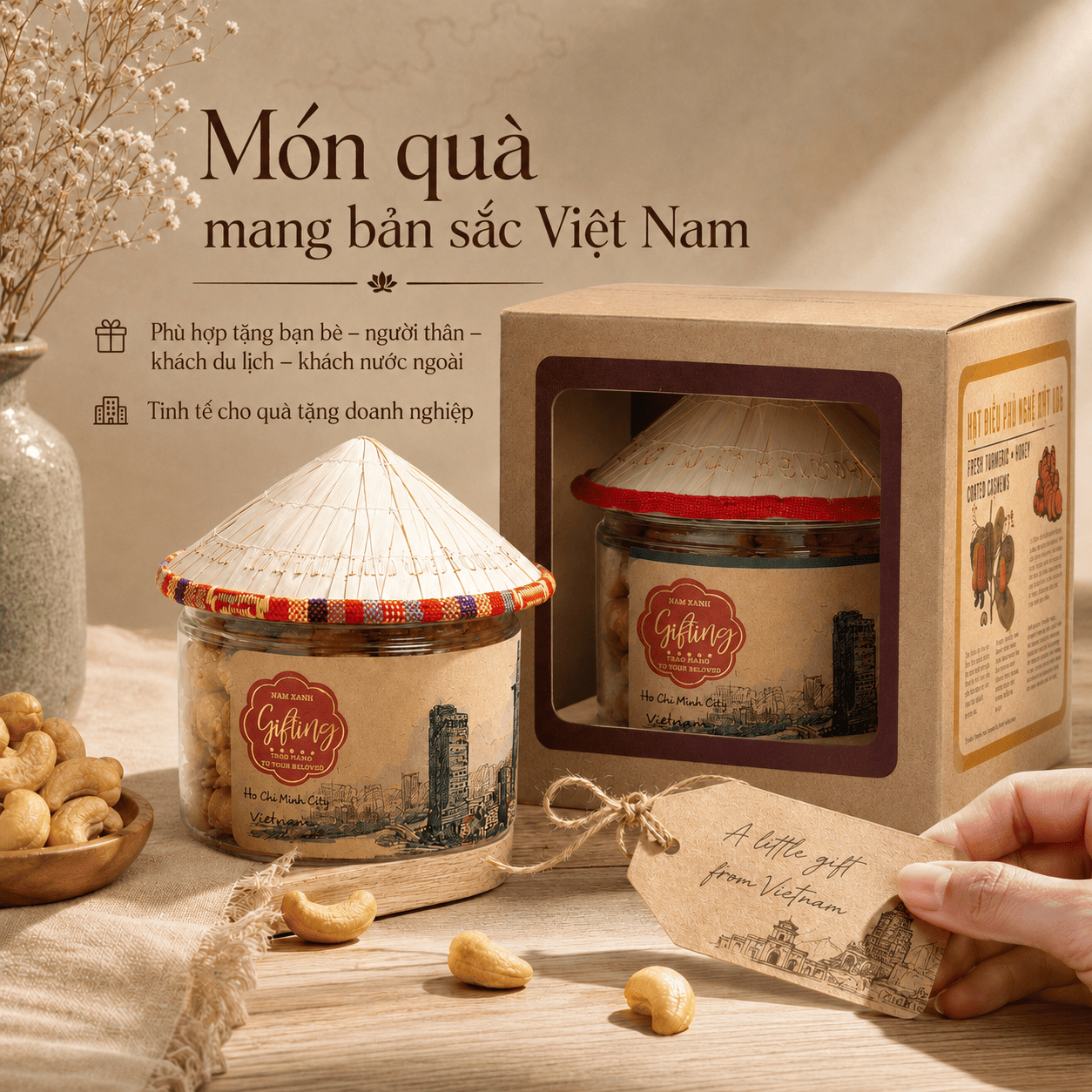  Hạt Điều Phủ Nghệ Mật Ong 130g (170g) - Collection 