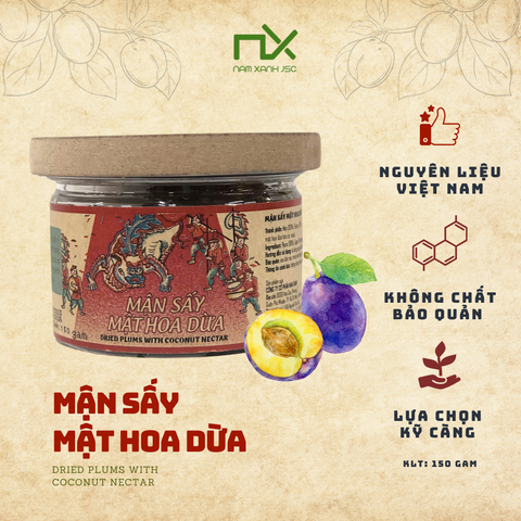  Lon Mận Sấy Mật Hoa Dừa 150g 
