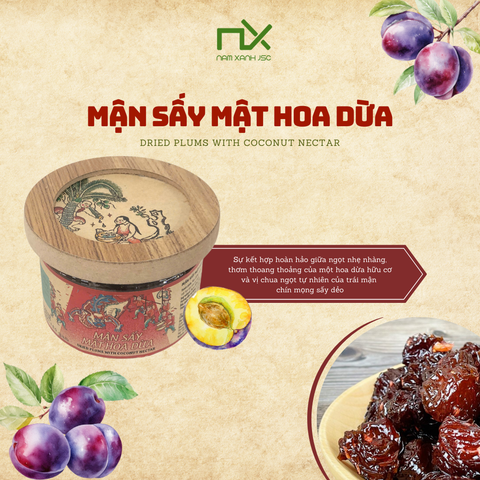  Lon Mận Sấy Mật Hoa Dừa 150g 
