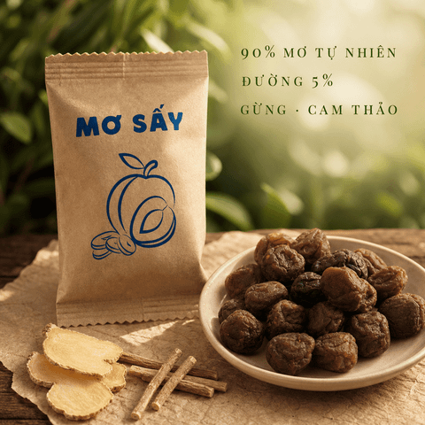  Mơ Sấy Tách Nước - Túi 10 Gói 