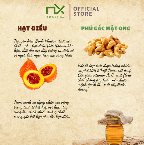  Hạt Điều Phủ Gấc Mật Ong 30g/Túi 