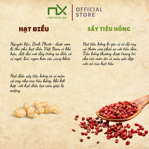  Hạt Điều Sấy Tiêu Hồng 30g/Túi_37161 