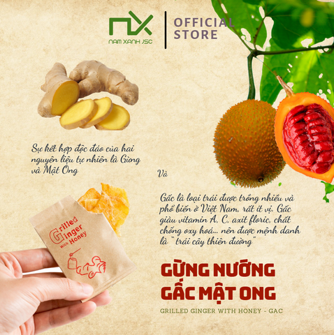  Gừng Nướng Gấc Mật Ong 20g/Túi_37451 