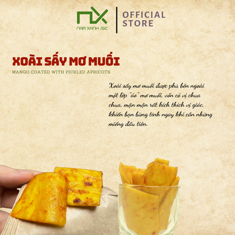  Xoài sấy phủ mơ muối túi kraft 30g ( 33g) 