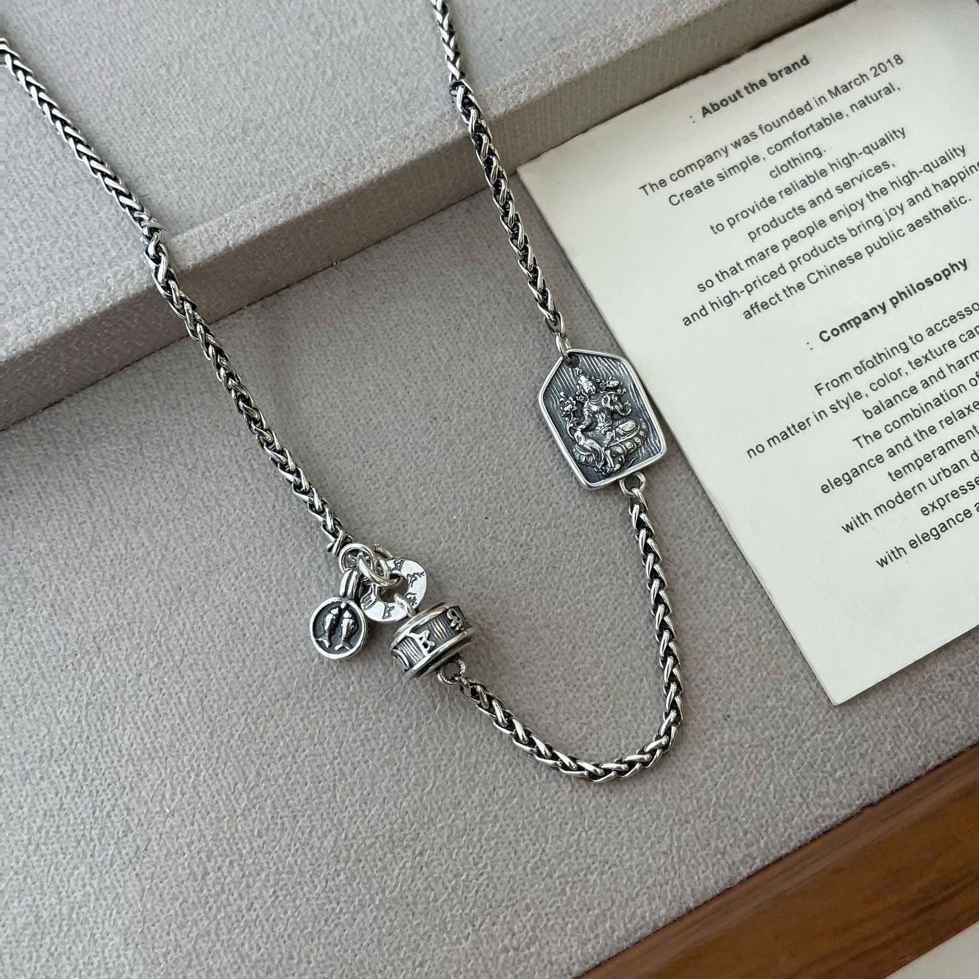  Vòng Cổ Bạc Thái Phổ Hiền Bồ Tát - DB190 