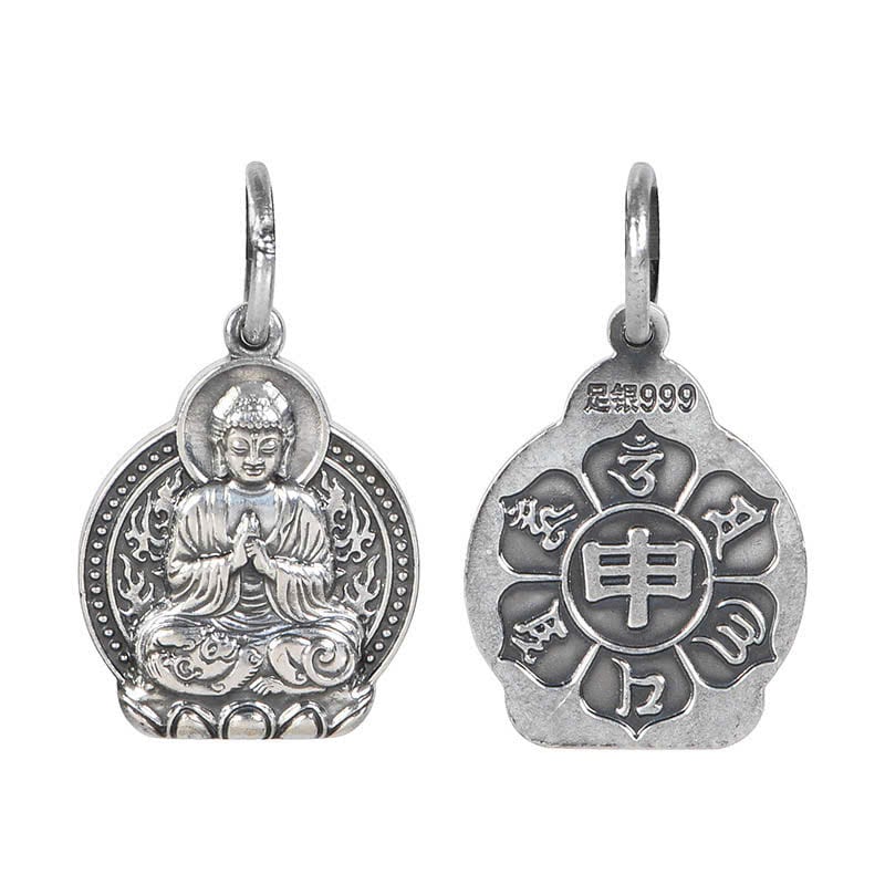  Mặt Dây Bạc Phật Bản Mệnh 12 Con Giáp - MB410 