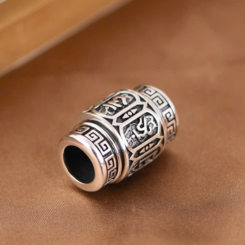  Mặt Dây Bạc Xoay Chữ Phạn Lục Tự Minh Chú - MB412 