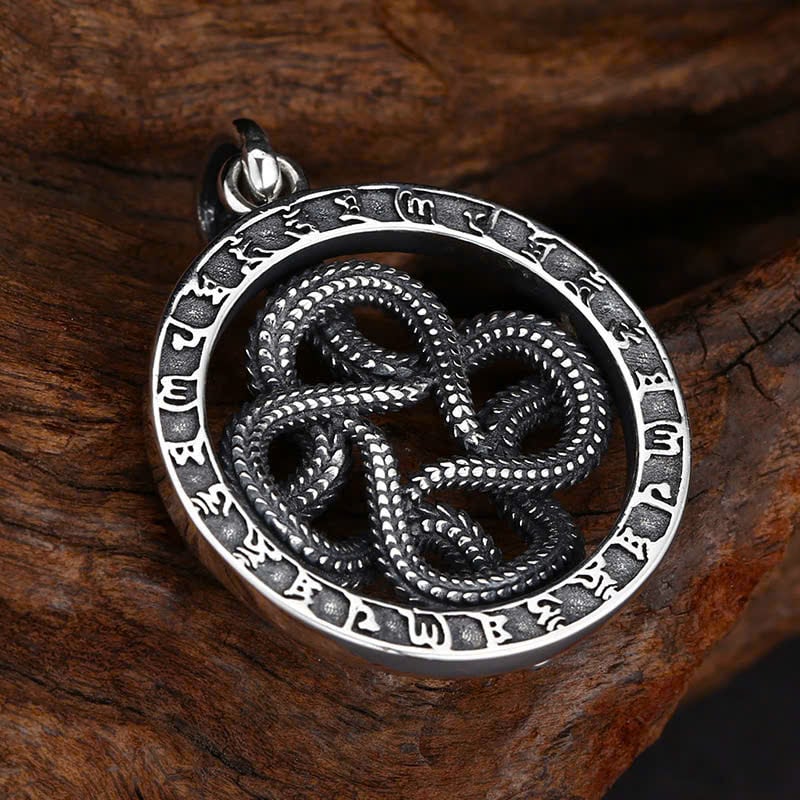  Mặt Dây Bạc Thái Rắn 4 Đầu - MB420 