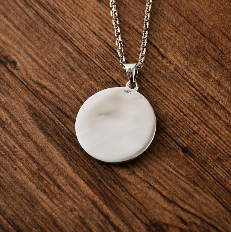  Mặt Dây Bạc Chữ Om Kim Cang Chử - MB416 