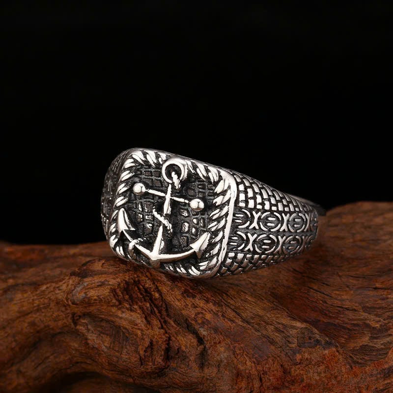  Nhẫn Bạc Thái Mỏ Neo - NB808 