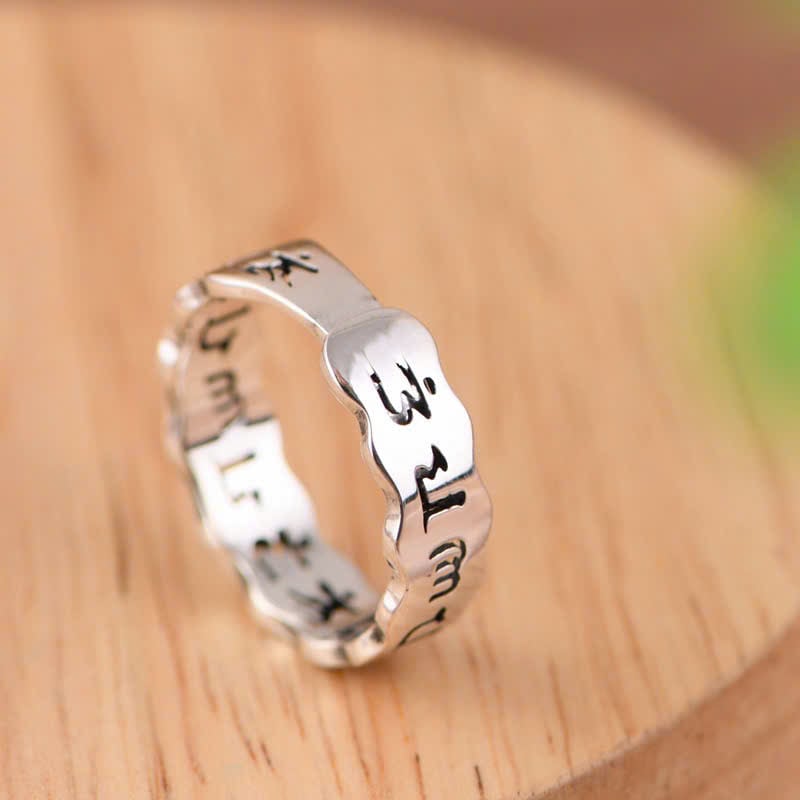  Nhẫn Bạc Chữ Phạn Lục Tự Minh Chú - NB804 