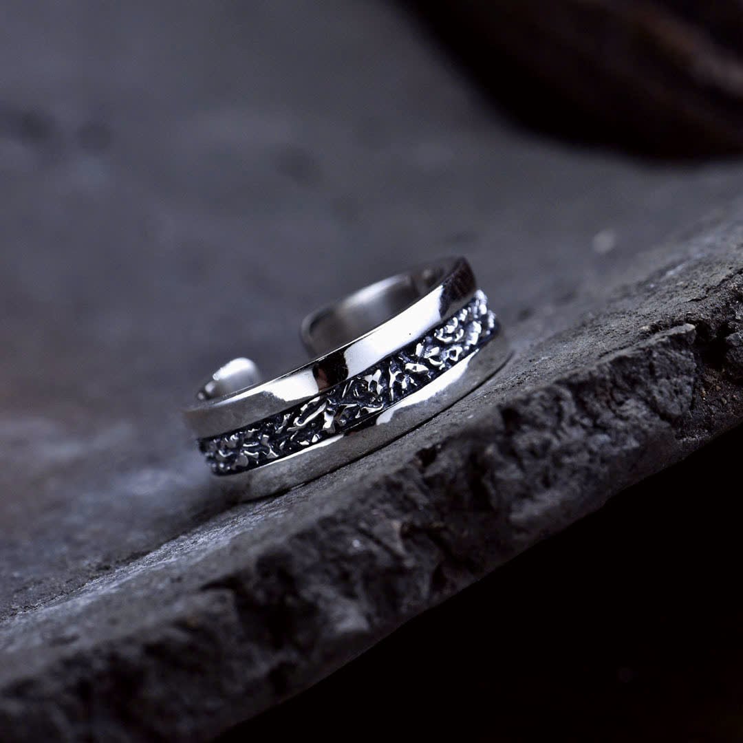  Nhẫn Bạc Thái Hoa Văn - NB809 