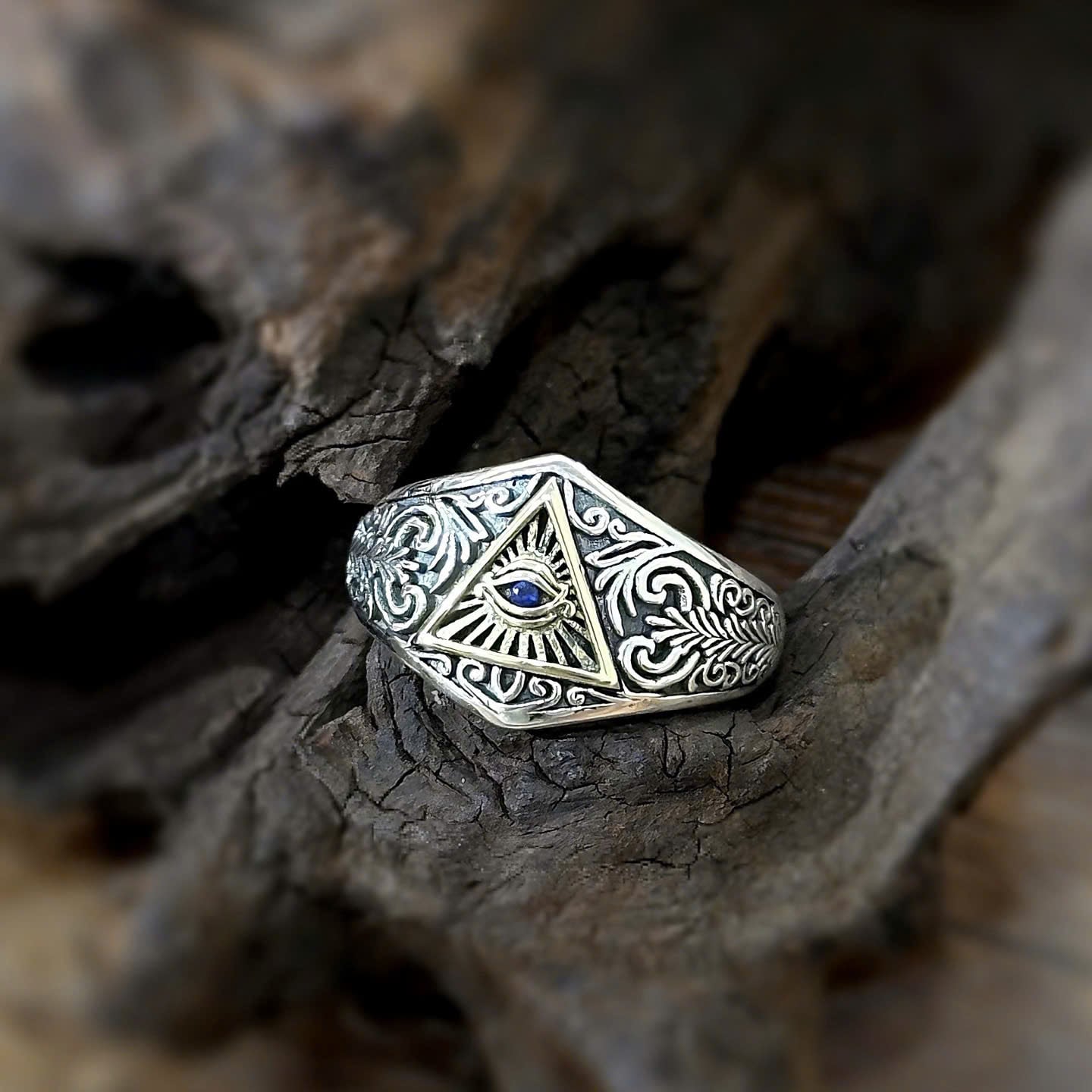  Nhẫn Bạc Thái Eye of Providence - NB816 