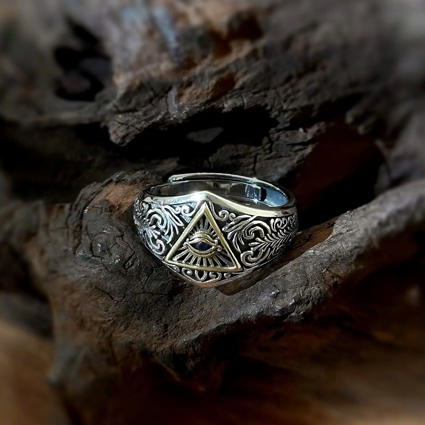  Nhẫn Bạc Thái Eye of Providence - NB816 