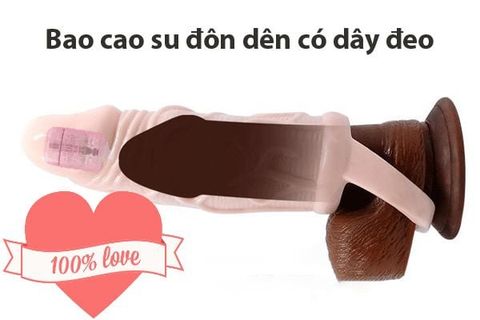 Bao cao su đôn dên có dây đeo cho nam cực sướng
