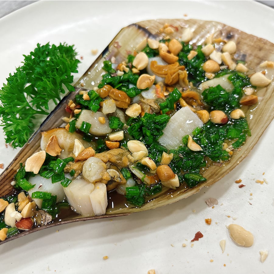  Sò Mai Size Đại Nướng Mỡ Hành Đậu Phộng 