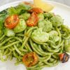 Mì Ý Cồi Sò Điệp Sốt Pesto Xanh (Sốt Quế Tây Nhà Làm)
