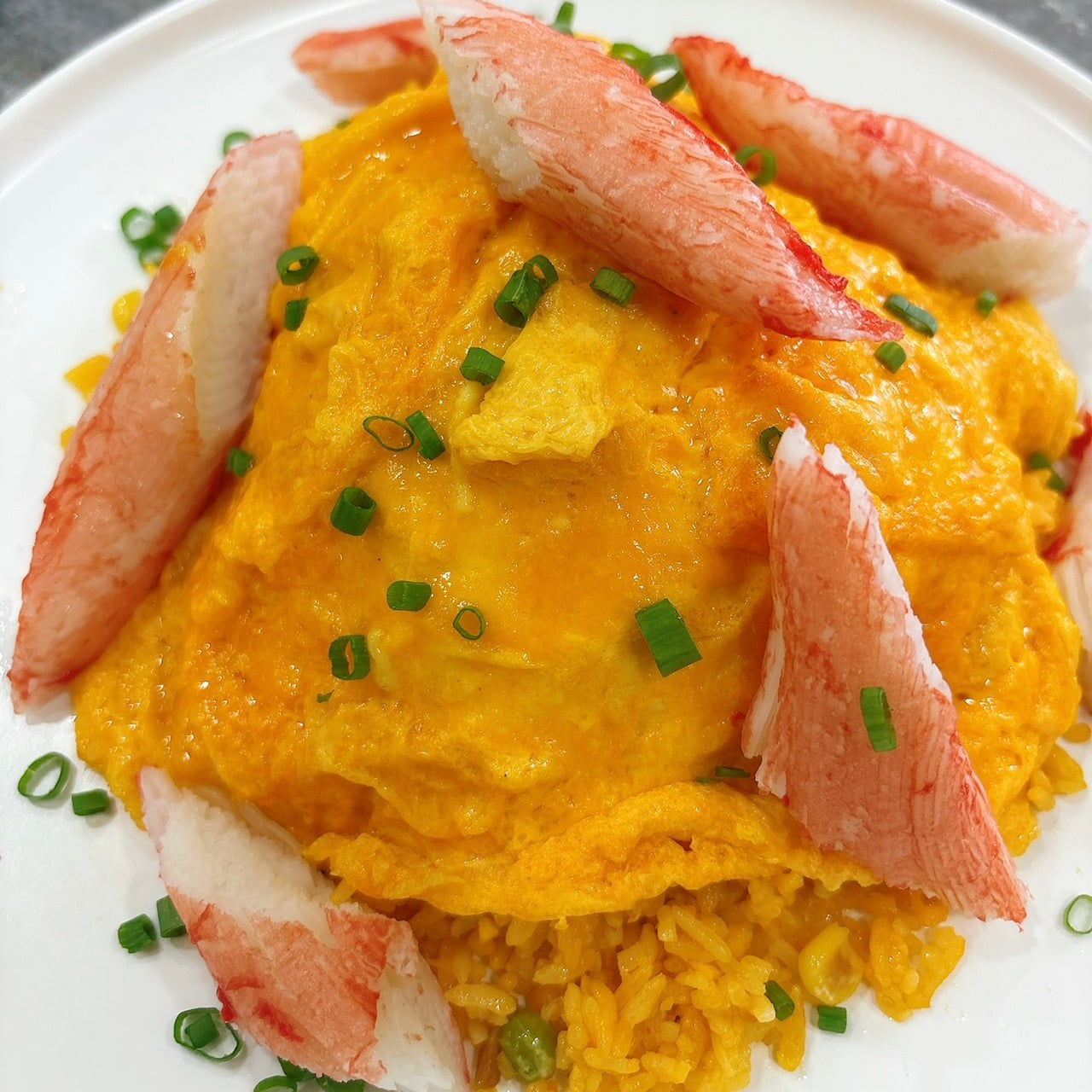  Cơm Chiên Thanh Cua Hoàng Đế Trứng Chảy 