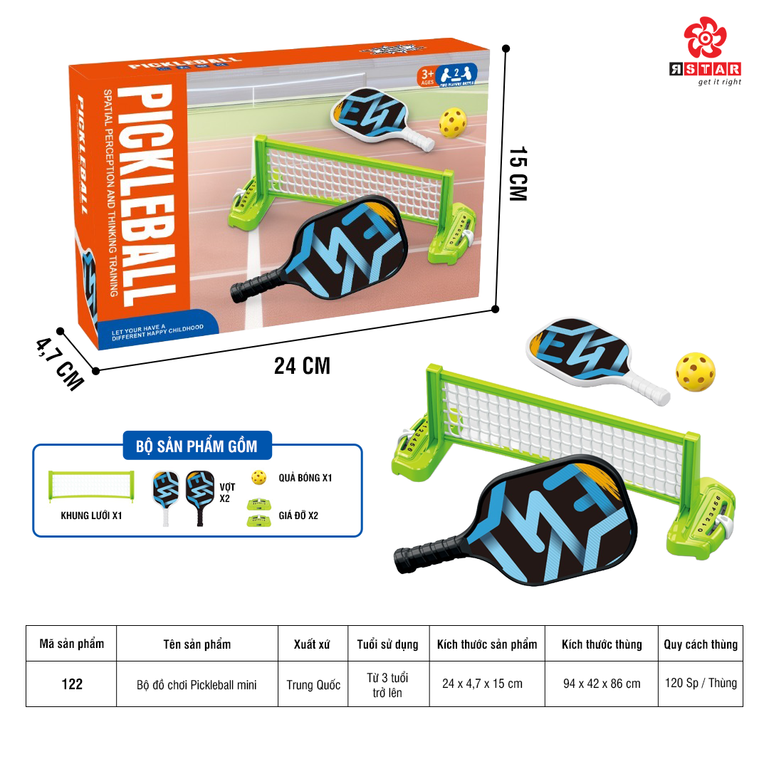  122 Bộ đồ chơi Pickleball mini 