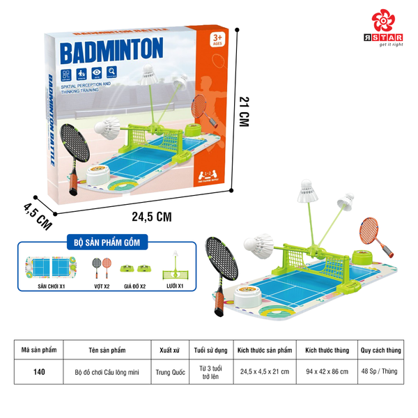  140 Bộ đồ chơi Cầu lông mini 