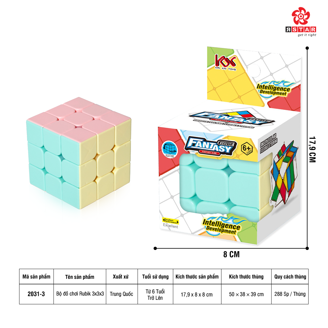  2031-3 Bộ đồ chơi Rubik 3x3x3 