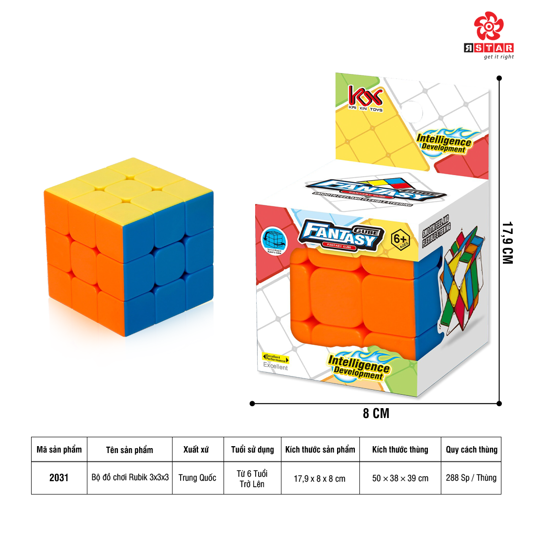  2031 Bộ Đồ Chơi Rubik 3X3X3 