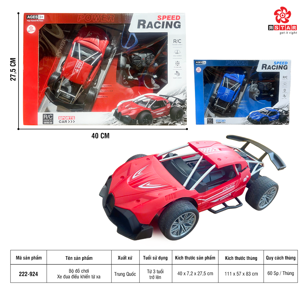 222-924 Bộ Đồ Chơi Xe Đua Điều Khiển Từ Xa 