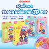 Bộ Đồ Chơi Tranh Nhấn Vải 3D DIY