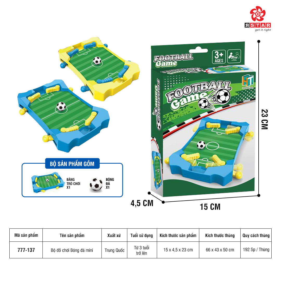  777-137 Bộ đồ chơi Bóng đá mini 
