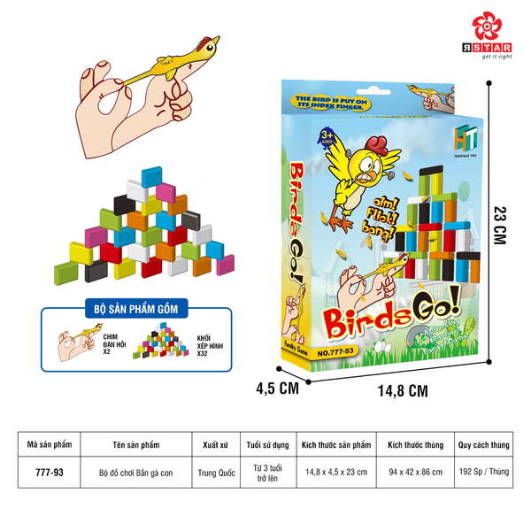  777-93 Bộ đồ chơi Bắn gà con 