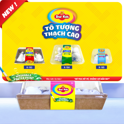  Bộ Đồ Chơi Tô Tượng Thạch Cao Star Kids Cho Bé - An Toàn, Dễ Tô, Kèm Màu Và Cọ Giúp Bé Sáng Tạo 