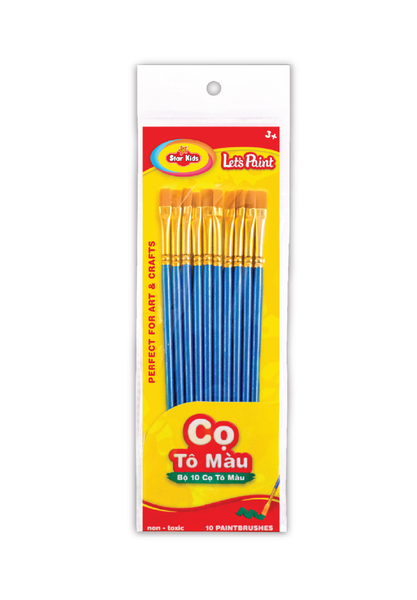  BỘ 10 CỌ TÔ MÀU PHẲNG (K-432/1) 