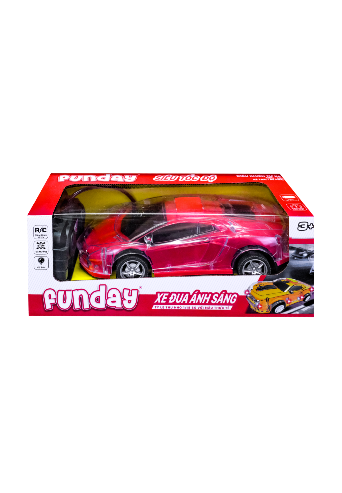 FD-0001 BỘ ĐỒ CHƠI XE ĐUA ĐIỀU KHIỂN TỪ XA CÓ ĐÈN