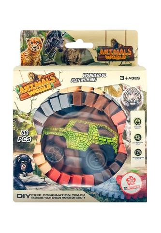  GD005A Bộ đồ chơi Xe đua địa hình đường ray có đèn 