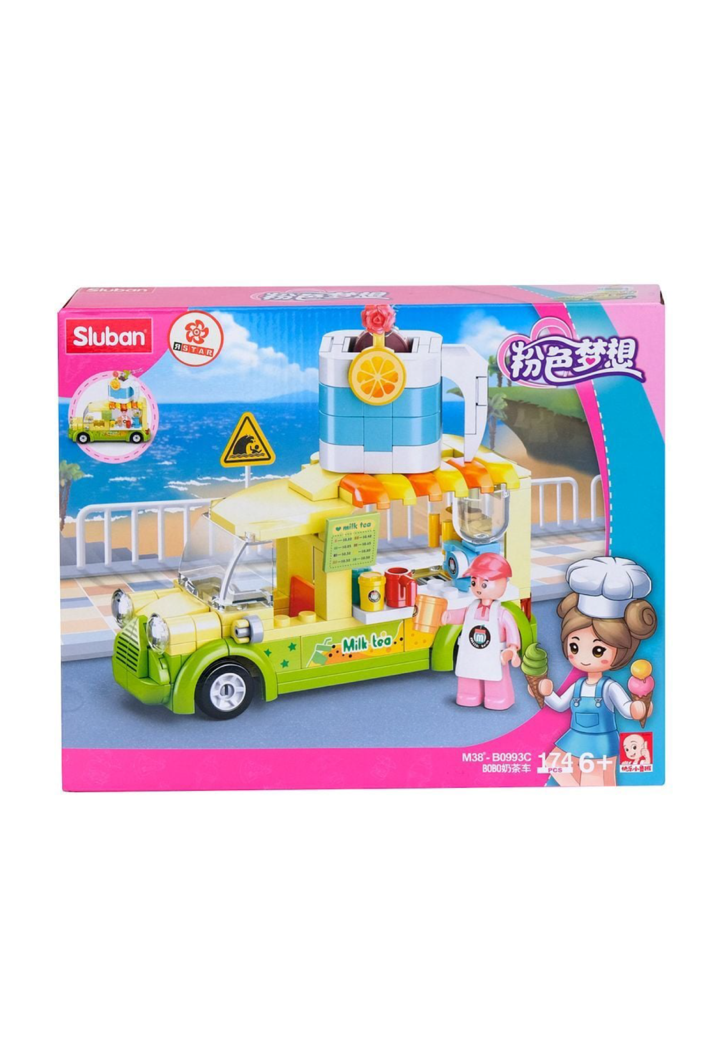 M38-B0993C Bộ đồ chơi lắp ráp Xe trà sữa