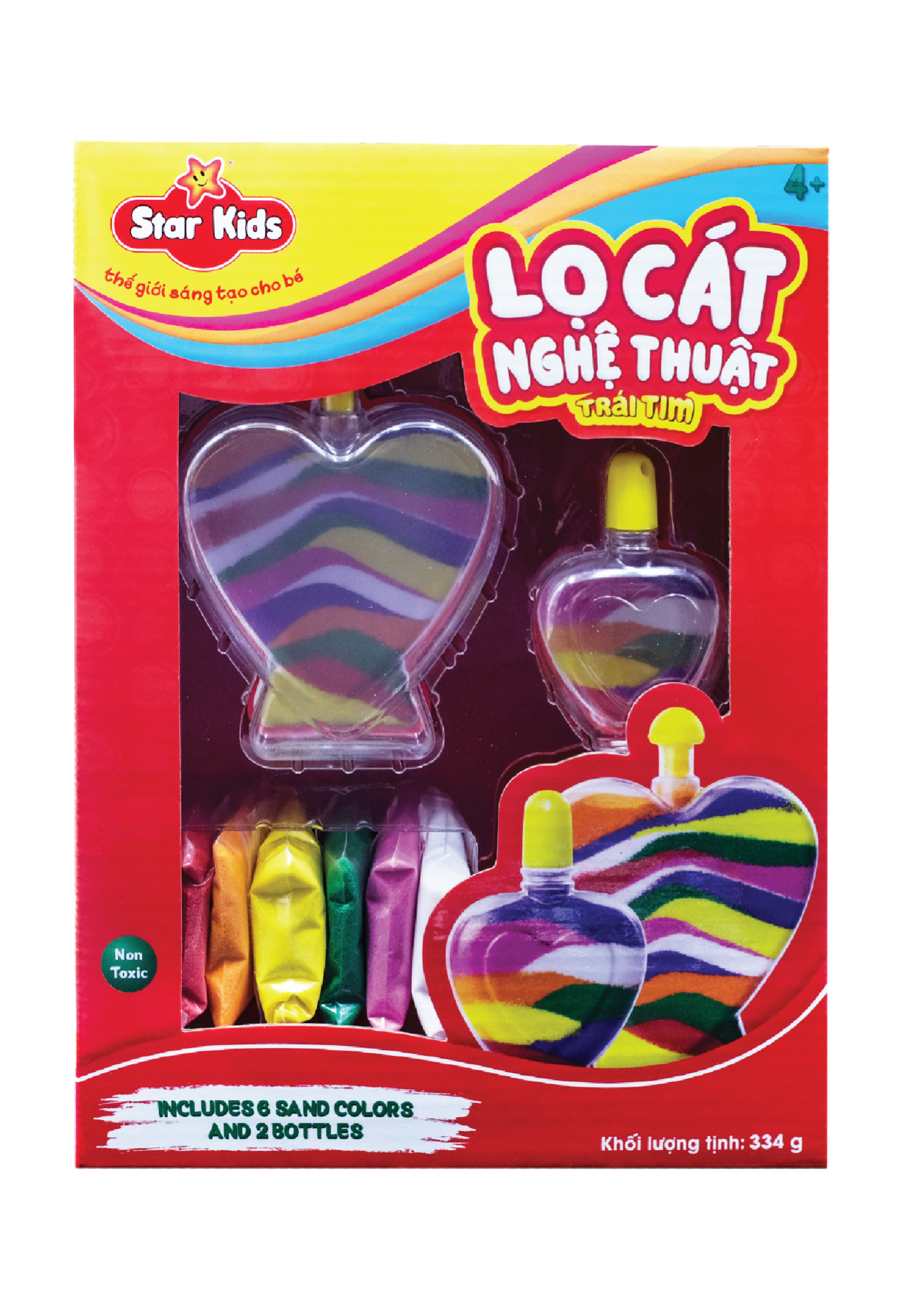 BỘ ĐỒ CHƠI LỌ CÁT NGHỆ THUẬT TRÁI TIM (K-521)
