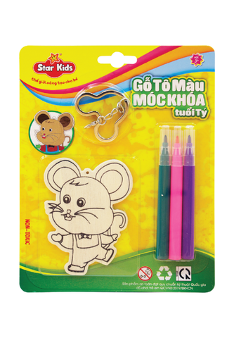  BỘ ĐỒ CHƠI TÔ GỖ MÓC KHÓA TUỔI TÝ (K-231/1) 