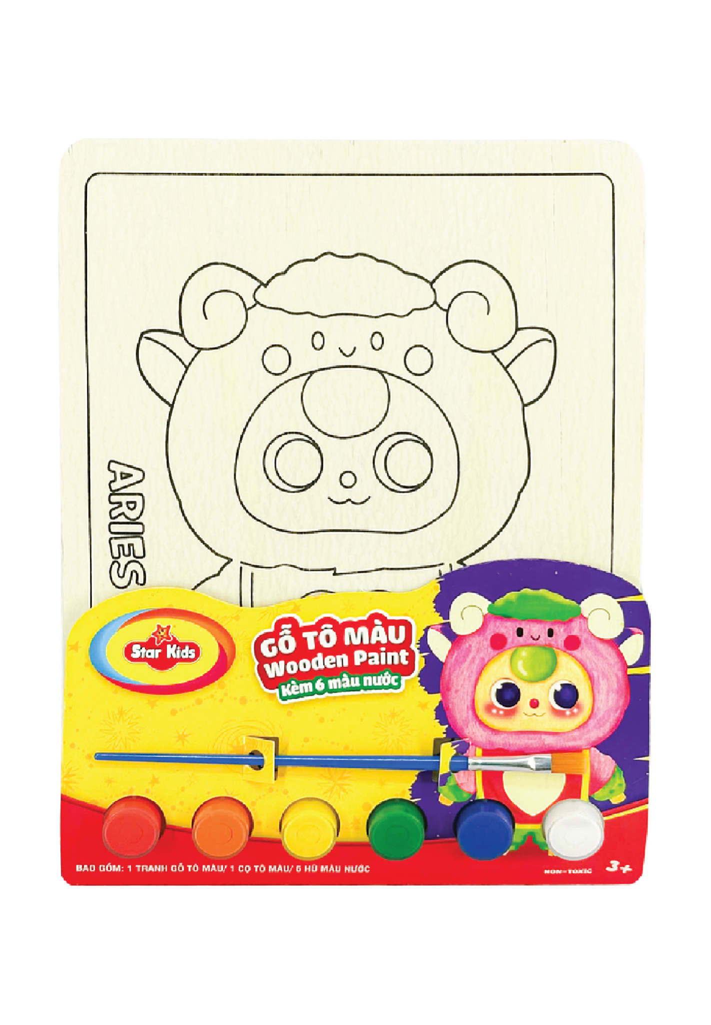 K-256/4 Bộ đồ chơi Gỗ tô màu dạng tranh